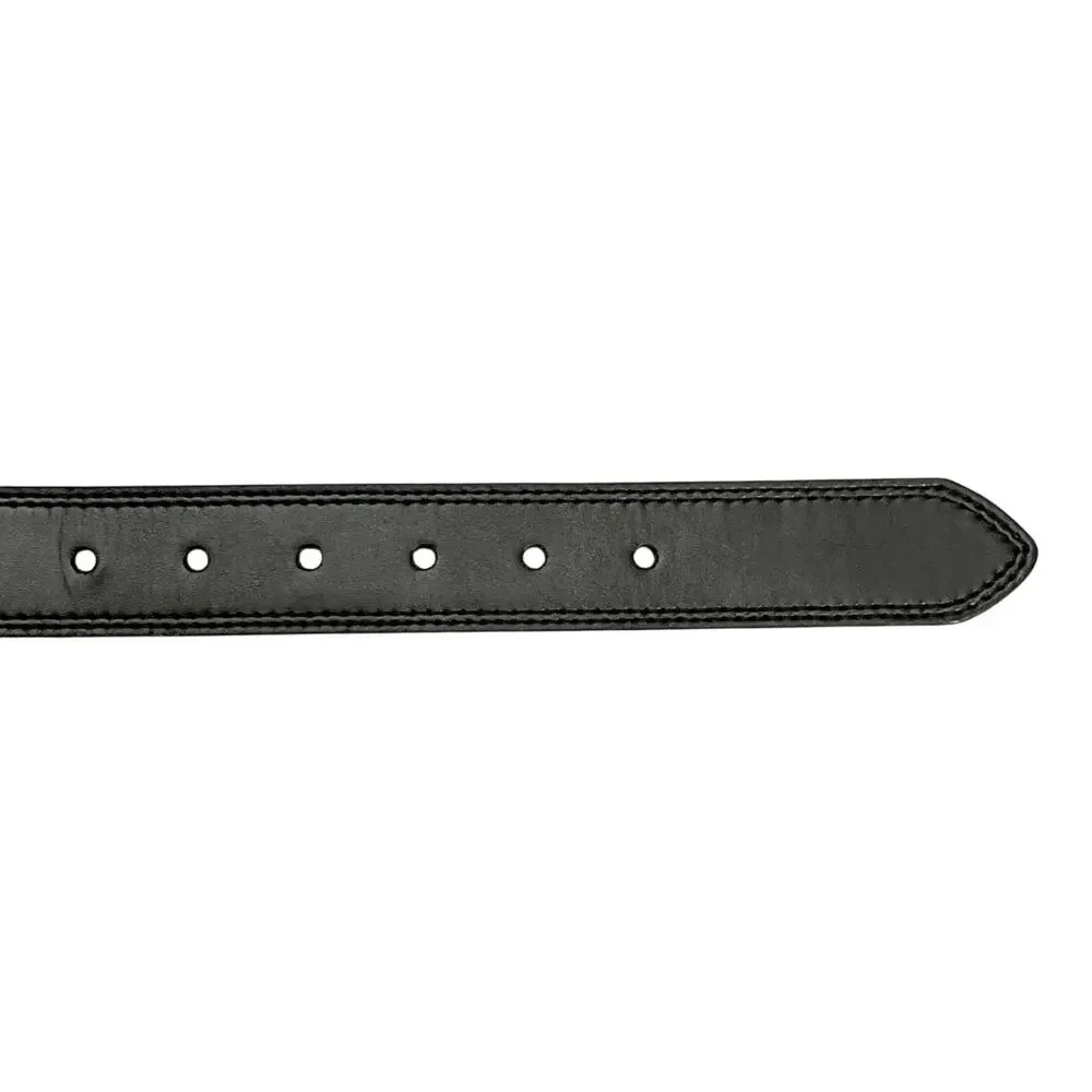 Dickies Reversible Black Brown Leather Brush Nickel Buckle Belt Men 40”- 46”